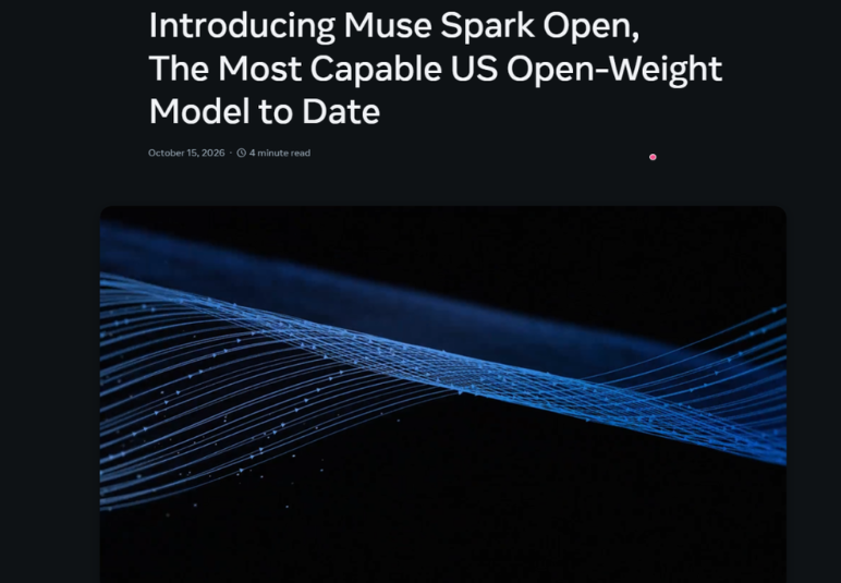 Meta与苹果合作推Muse Spark Open本地运行 突破开源AI本地化应用